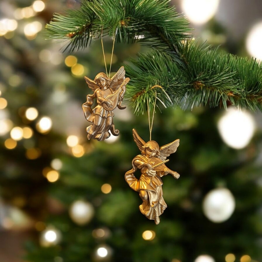 Gold Angel Christmas Ornaments- Christmas Decor